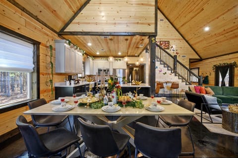 Create your Fairy Tale Feast at the large dining table