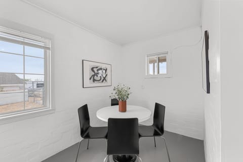 Dine or just chat. (Hare)