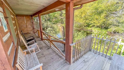 Porch overlooking river