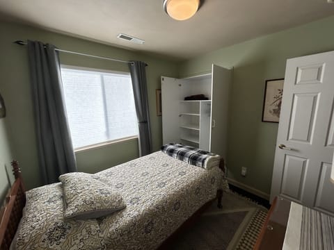 Stickley room. Storage closet shown open.