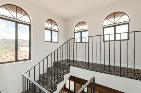 Stairway to the second floor.