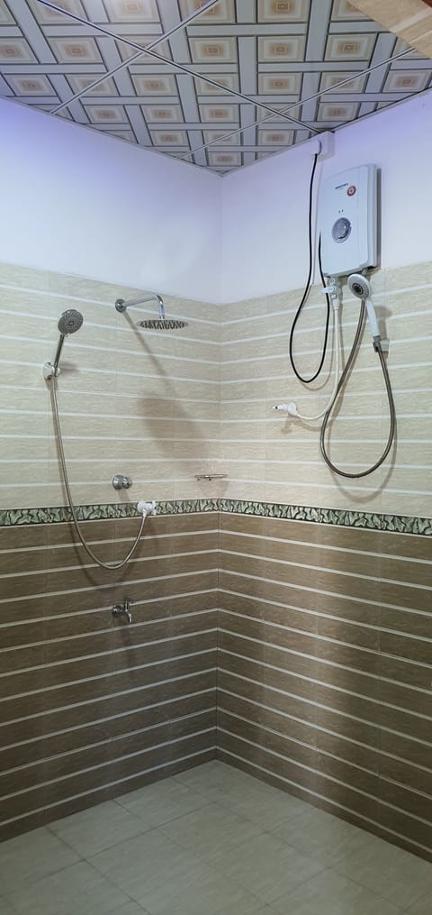 Combined shower/tub, eco-friendly toiletries, bidet, towels