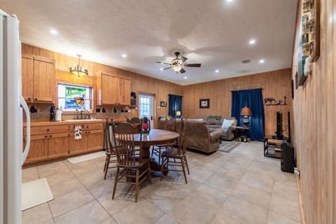 Dining/kitchen/living room. 