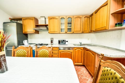 Kitchen and dining area