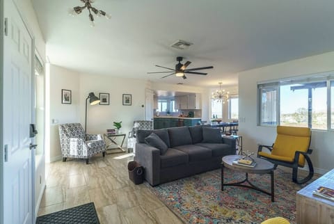 Open living - lots of light.