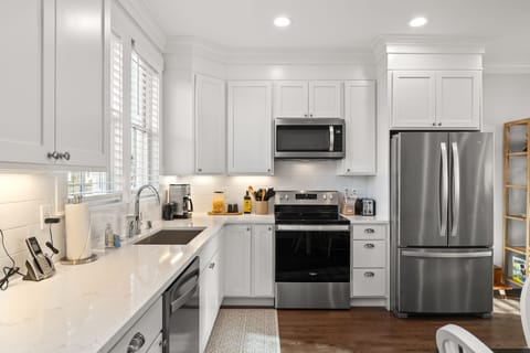 Fully equipped kitchen is prepared for anything you want to whip up