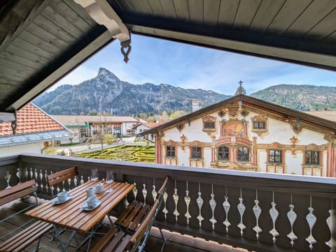 View to the Alps and the famous Pilatus house!