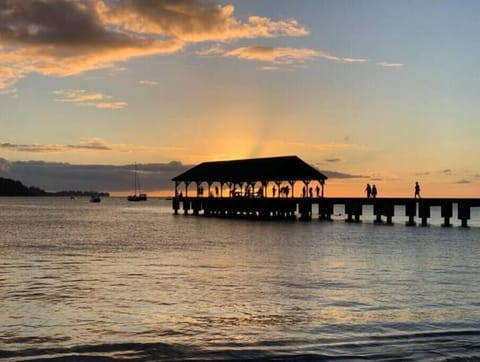 Amazing Hanalei Pier at sunset