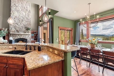 Custom lighting and thoughtful pieces throughout the home show our guests that we have taken a lot of time in curating the perfect space for our visitors