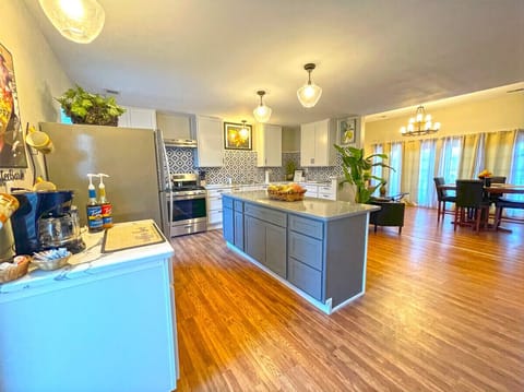 Open living/kitchen space