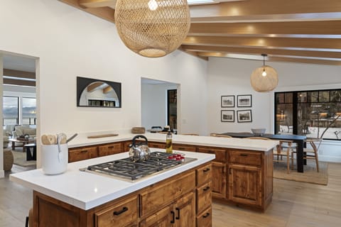 Beautiful, large kitchen. Plenty of storage & countertop space. New Wolf range!