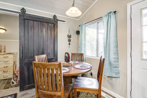 Dining Area | Dishware/Flatware | Trash Bags/Paper Towels | High Chair