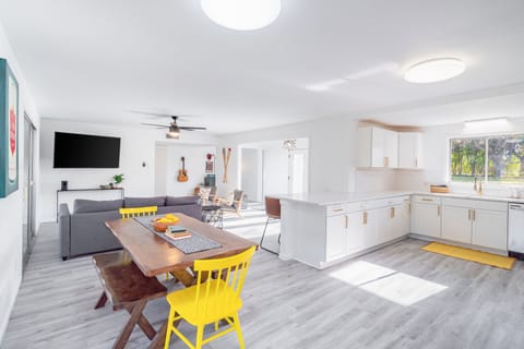 "House is wonderful and has the most equipped kitchen that I have ever seen."