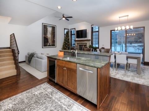 Fully Stocked Gourmet Kitchen and Dining Space