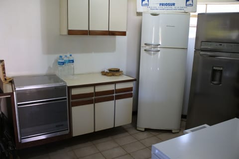 Fridge, stovetop, cookware/dishes/utensils