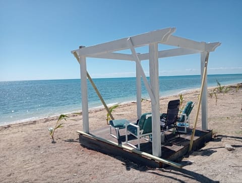 Sun loungers, beach towels