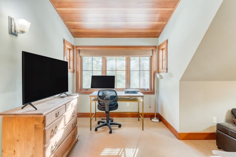 Primary bedroom features a desk for easy WFH.
