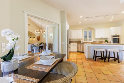 The open concept on the first floor is ideal for gathering or entertaining.