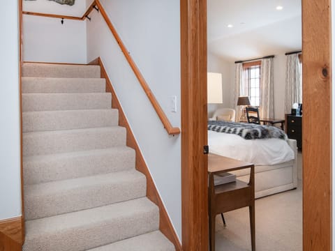 Stairs up to second floor