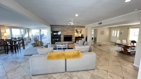 View from Kitchen to Great room, Dinning areas with abundant natural light.