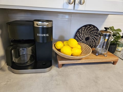 COFFEE STATION STOCKED WITH THE ESSENTIALS
