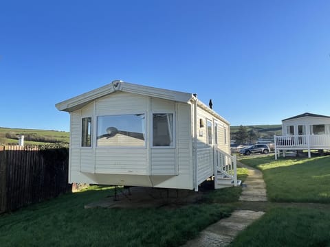 Caravan with parking close by