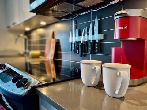 Keurig coffee on demand. We are happy to offer complimentary coffee and tea to enjoy during your stay