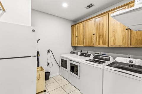 Well equipped utility room for laundry day goals