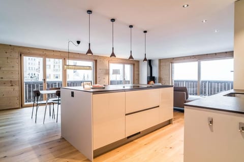 Dining area and kitchen