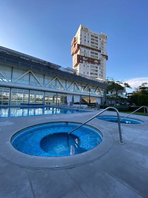 Indoor pool, outdoor pool