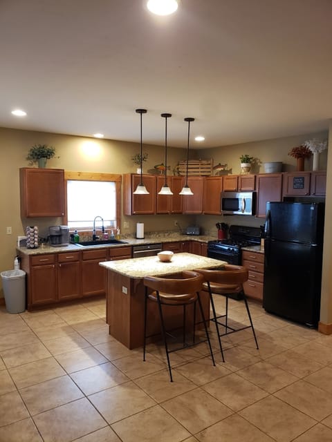 Plenty of room to gather while cooking or socializing