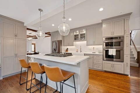 Indoors, Kitchen, Kitchen Island, Dining Room, Dining Table