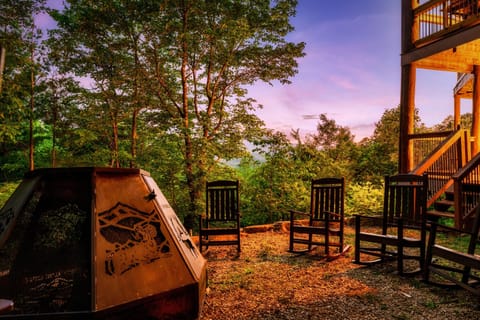 The group will love to gather around the fire pit for nighttime stories