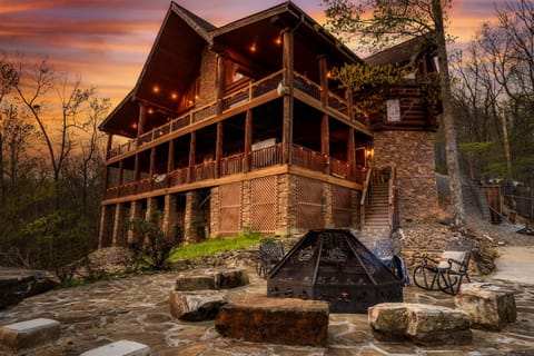 This one of a kind fire pit is sure to offer many nights of story telling and s/more making