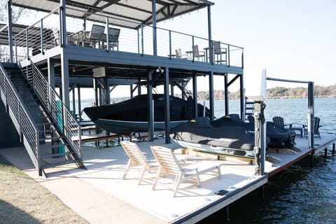 Dock on LBJ perfect for fishing, sunbathing and relaxing. 