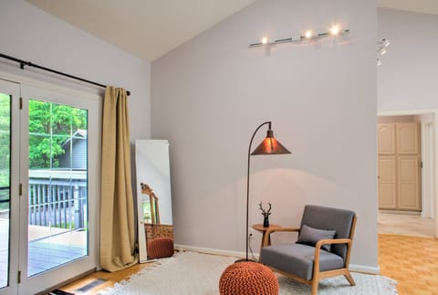 Sitting Area in Primary BR #2 with access to back Deck