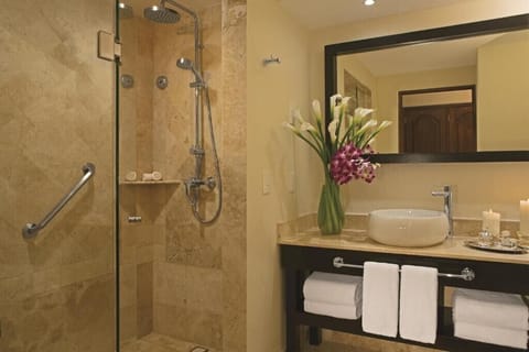 Combined shower/tub