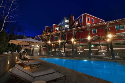 Indoor pool, a heated pool