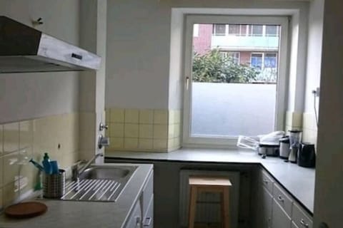 Kitchen with dishes cleaner