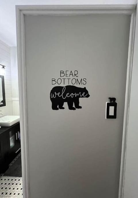 Fun bear-themed decor throughout
