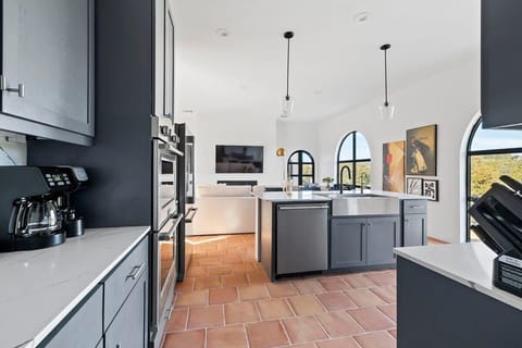 Full kitchen with high-end appliances