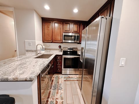 Featuring all stainless steel appliances for a clean, modern look