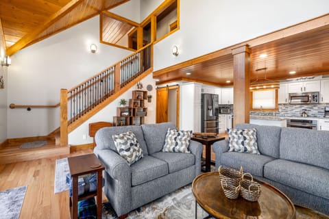 Open-concept living space with great natural light