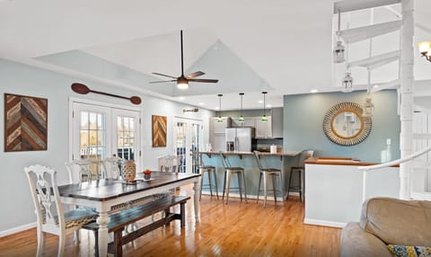 Stylish dining area