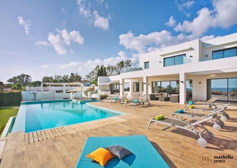 Heated pool with huge sundeck.