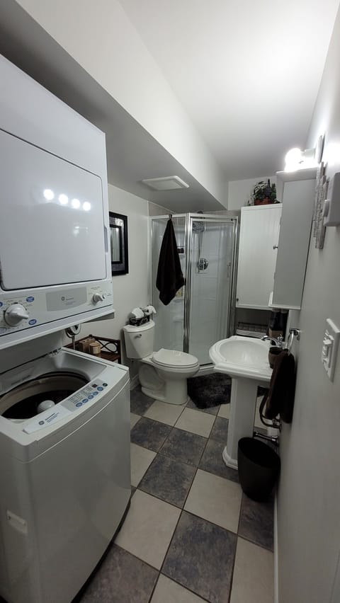 Full 3 piece bathroom with glass shower & all the little extras you'll love!