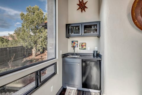Wet Bar with Mini Fridge