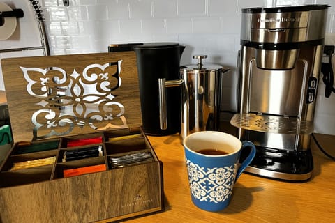 Relax with a warm cup of coffee or tea