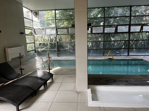 Indoor pool, outdoor pool