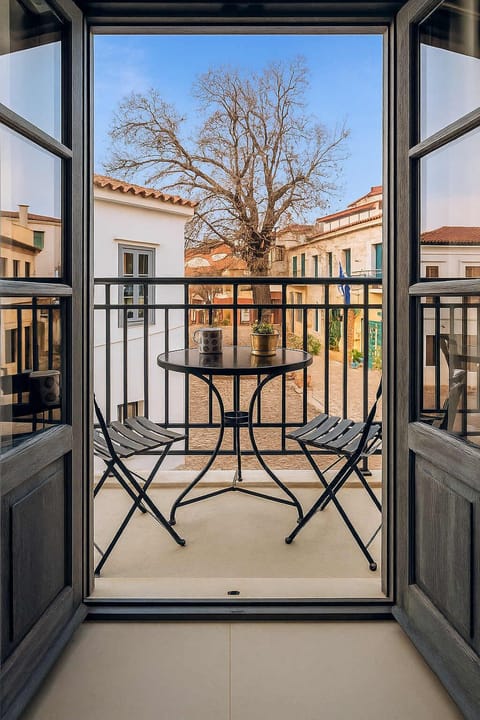 Relax with a view from the private balcony